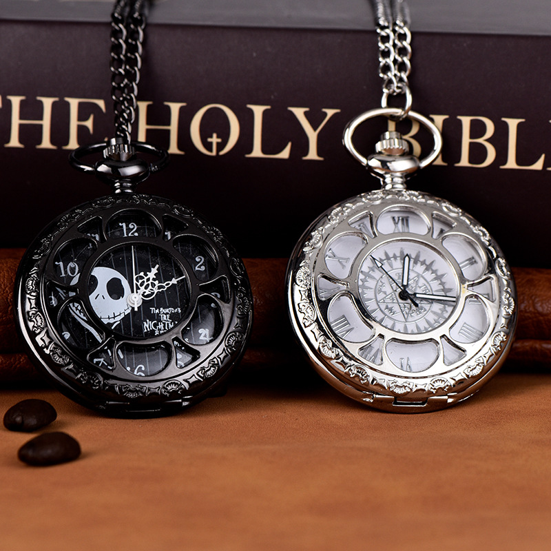 Hollow petals pocket watch a variety of styles pocket watch large alloy quartz watch flip watch a generation of hair