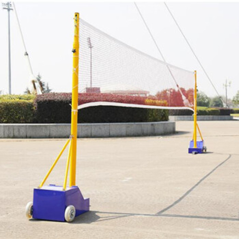 Manufacturer Wholesale Badminton Net Frame Standard Outdoor Volleyball Column Mobile Air Volleyball Net Frame Badminton Net Frame