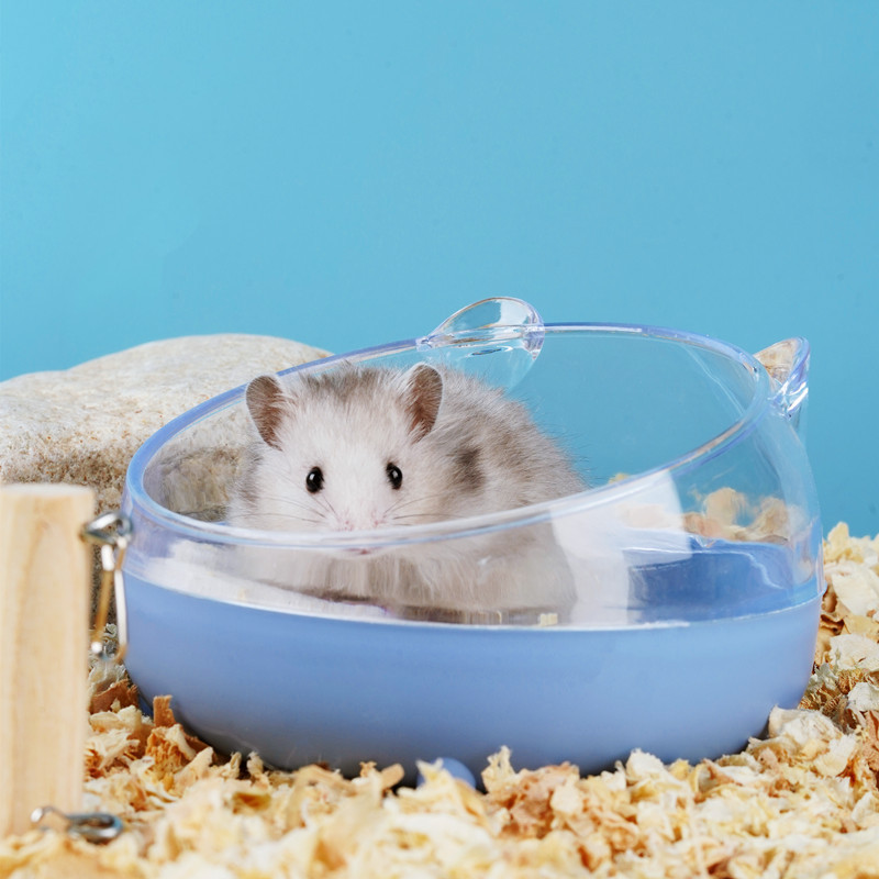 Hamster bathroom bath tub bath sand basin toilet dual-use golden bear bath sand urine sand splash proof a generation of hair