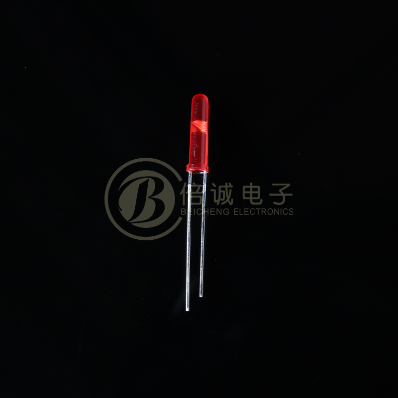 Led Light-Emitting Diode Lamp 3mm Round Head Plug-In Lamp Bead Control Board Indicator Light 13.5mm High Colloidal Plug-In Le