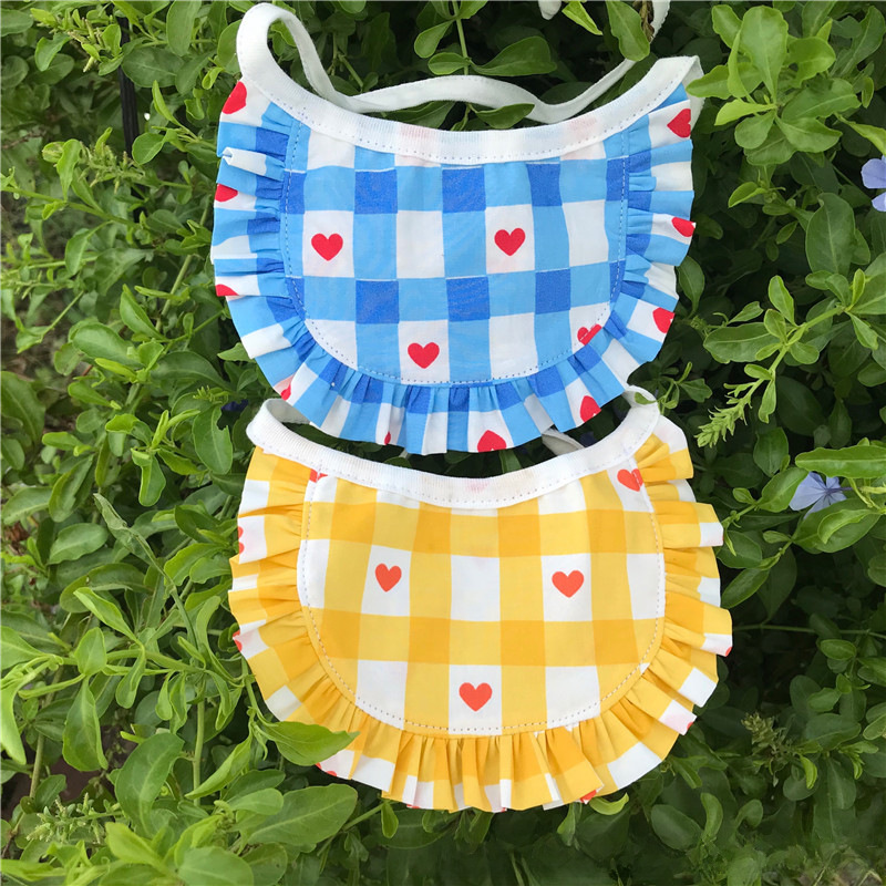 New Cat Dog Bib Fresh Cute Accessories Pet Jewelry Short Teddy Dog Christmas Slippery Towel