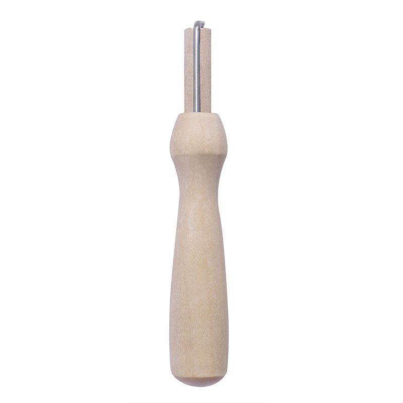 Factory direct handmade DIY wool felt tool material wood poking tool poking needle solid wood handle