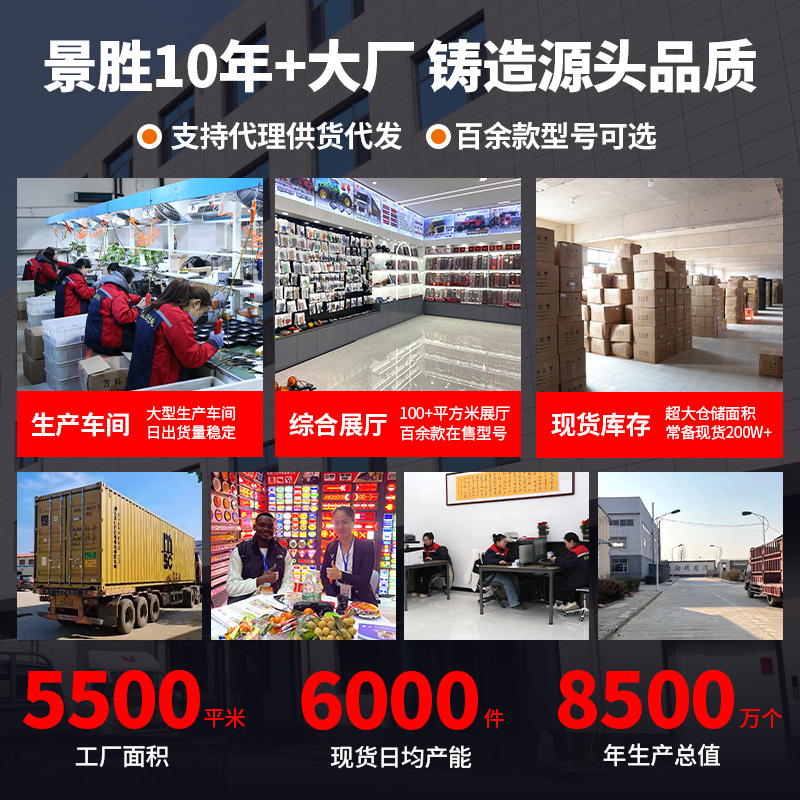 Amazon Square Hamburger Tail Light Led Rv Tail Light 24V12V Brake High-Brightness Ground Signal Light Guide Light