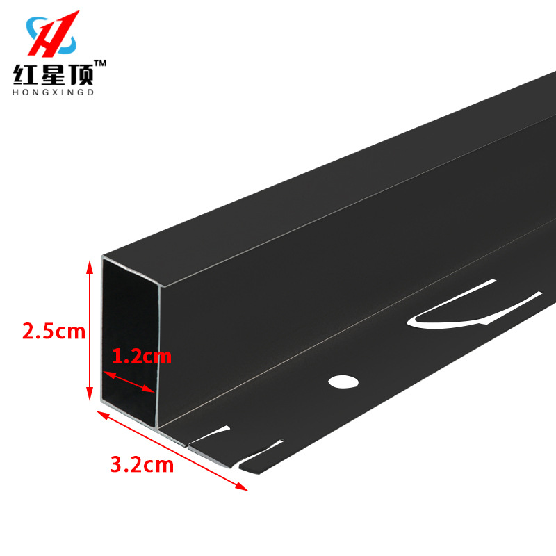 Honeycomb Large Board Ceiling Small Square Tube Edge Wrong Strip Corner Integrated Ceiling Aluminum Gusset Niling Strip Edge Wrong Strip