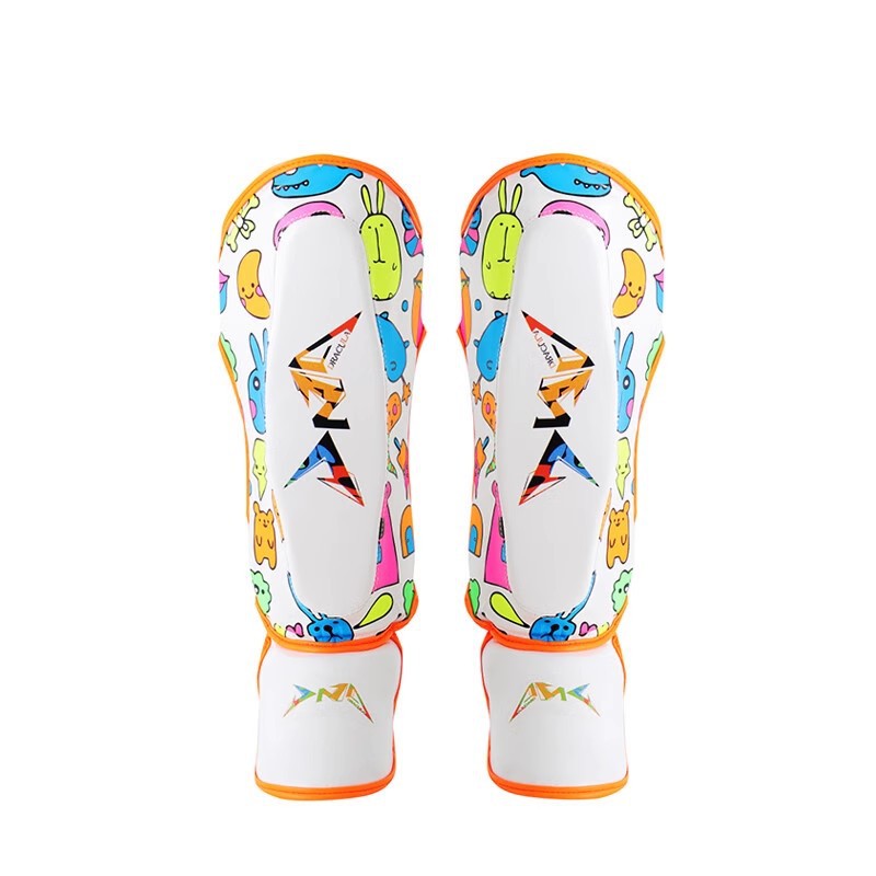 Boxing Leg Guard Children Muay Thai MMA Fighting Sanda Guard with Instep Shin Guard Ankle Guard Taekwondo Ankle Guard