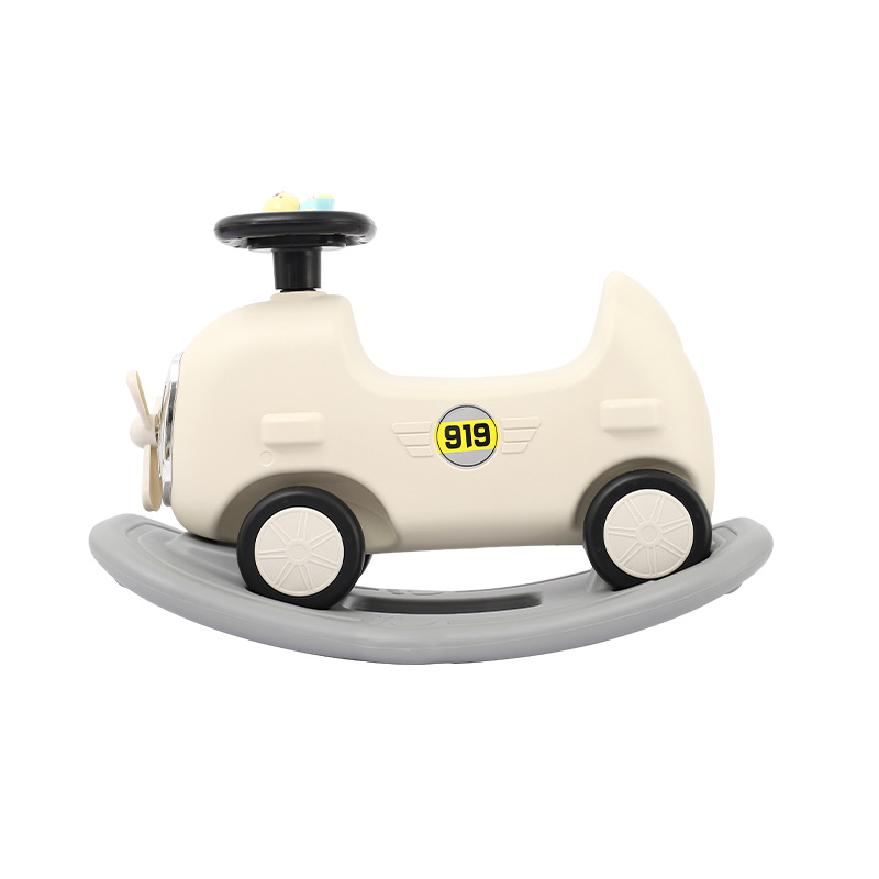 Children's Large Rocking Horse Two-In-One Rocking Horse Toy Car Baby Rocking Car One-Year-Old Sliding Baby Comfort Chair
