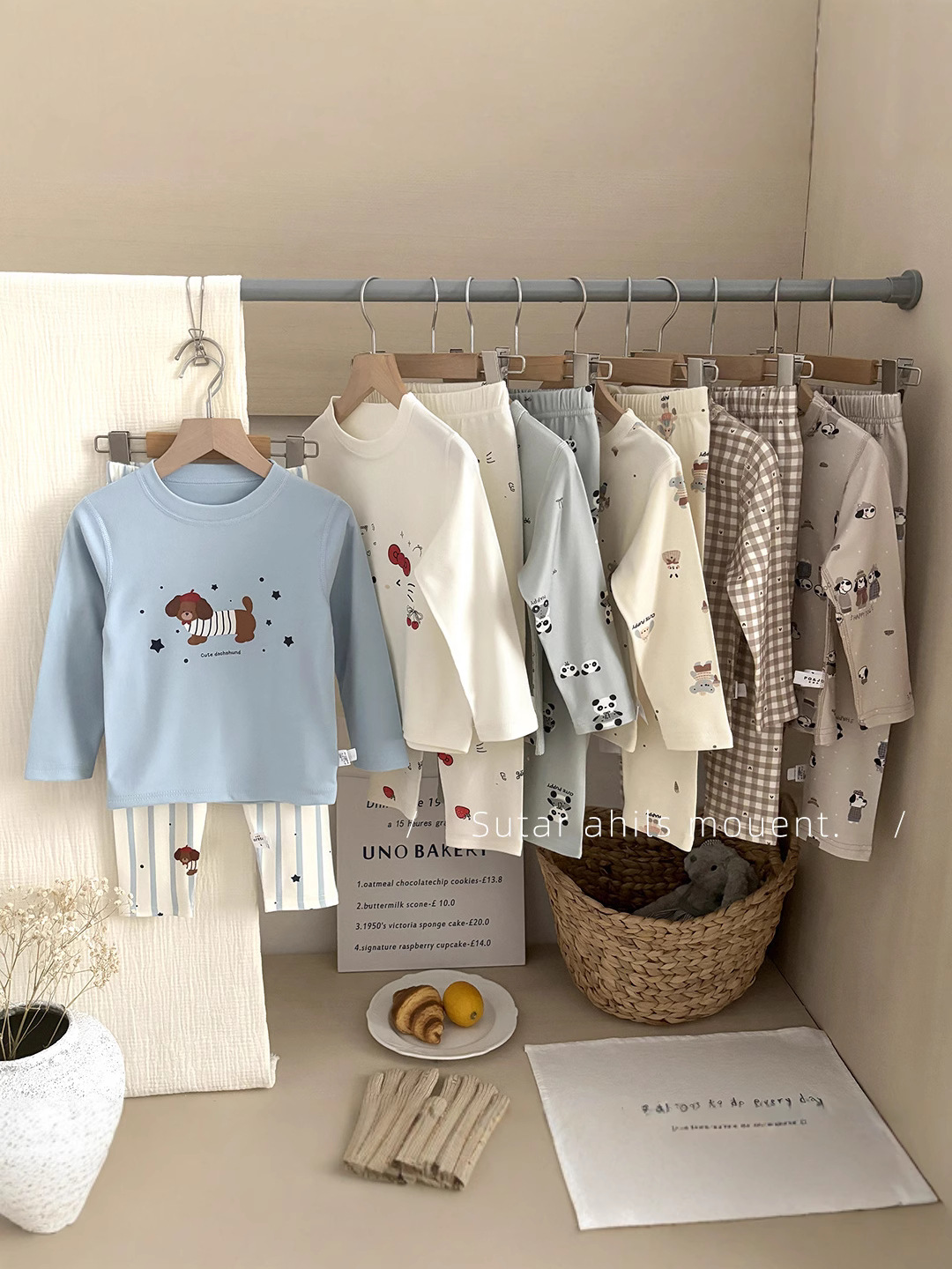 Children's Autumn and Winter Derong Seamless Homewear Set [7A Antibacterial] Boys' and Girls' Thermal Underwear Two-Piece Set