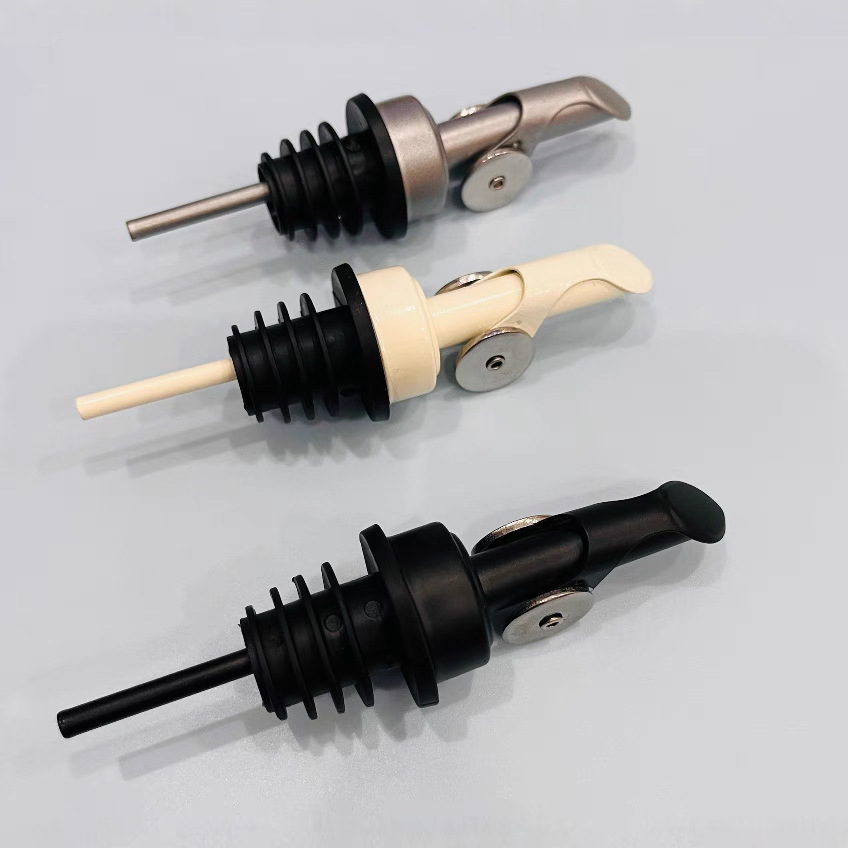 Cross-border 304 stainless steel gravity flip automatic lid opening and closing wine pouring machine oil nozzle bottle stopper oil bottle stopper automatic lid