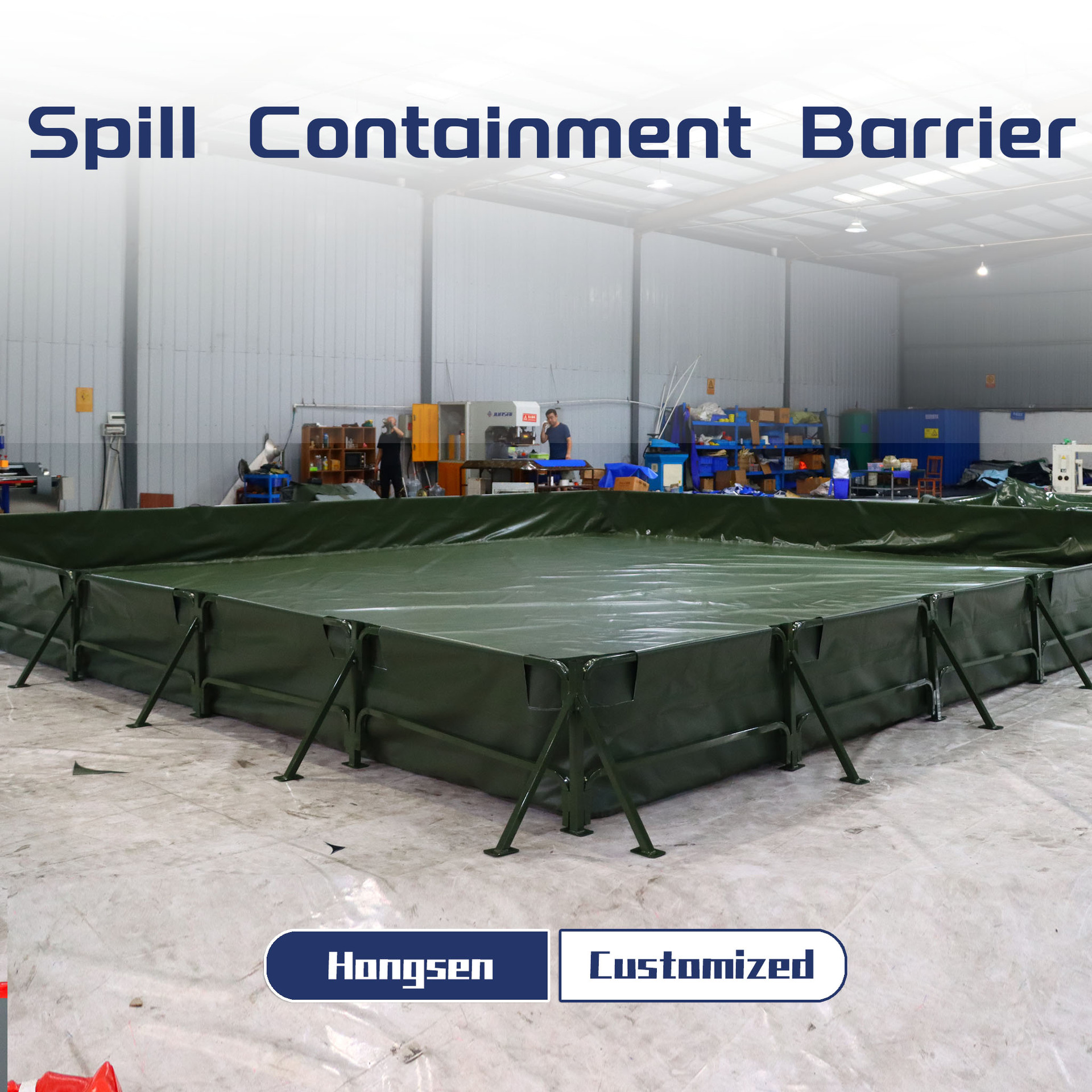 Барьер для удержания разливов масляный бассейн масляный мешок инженерный противоразливной забор для утечек масла