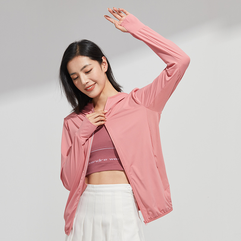 Advertising Cultural Shirt Custom Printed Logo Factory Summer New Sun Protection Clothing Couple Style Ice Silk Hooded Factory