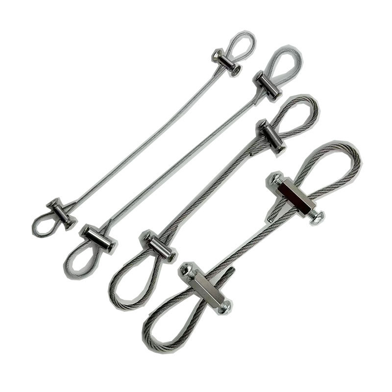 Steel wire hanging rope picture hanging device Steel wire hanging code Locker Adjustable 304 Stainless Steel Wire Rope Lock Fastening Accessories