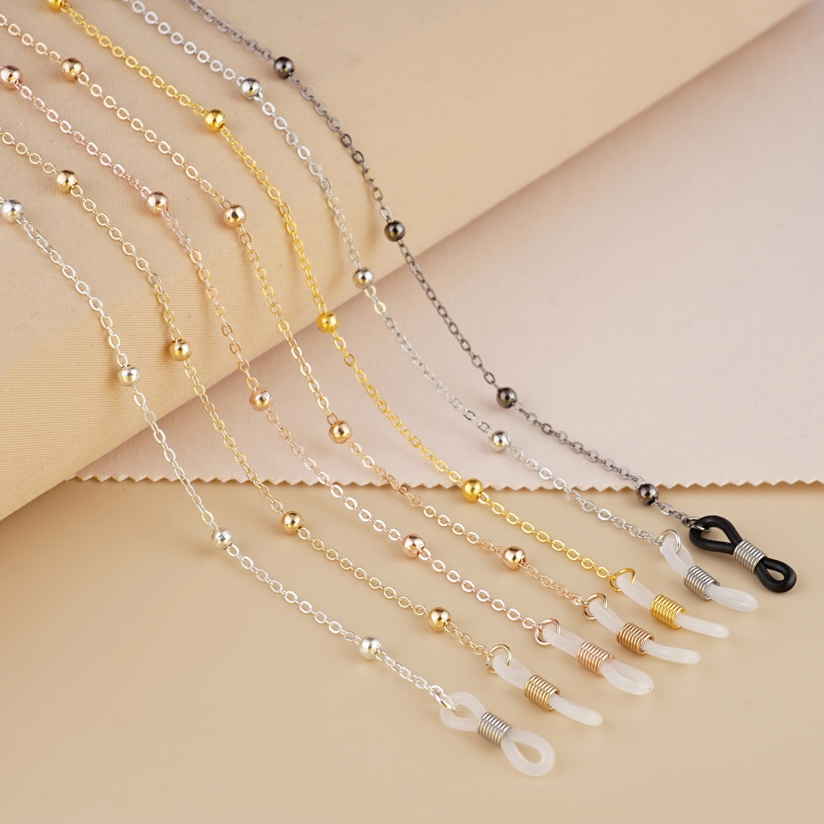 Цепочка для очков с бусинами, шнур для очков, цепочка для солнцезащитных очков