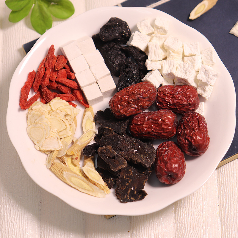American Ginseng, Polygonatum Odoratum, Jujube Kernel, Polygonatum Odoratum, Nourishing Soup Package, Guangdong Soup Ingredients, Medicinal Stew for Women