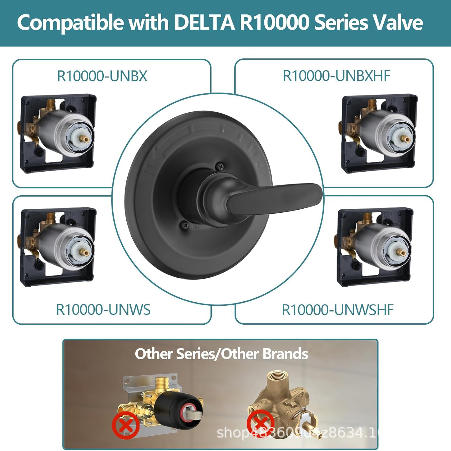 Change De Lta 13/14 Series Shower Valve Kit Shower Cover with Handle Does Not Include Valve Water Tank