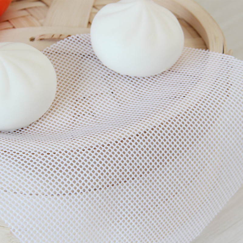 Square Thickeneded Steaming Mat Silicone Steamer Mat High Temperature Resistant Non-Stick Steamer Cloth Steamed Buns Steamed Buns Steamer Drawer Cloth