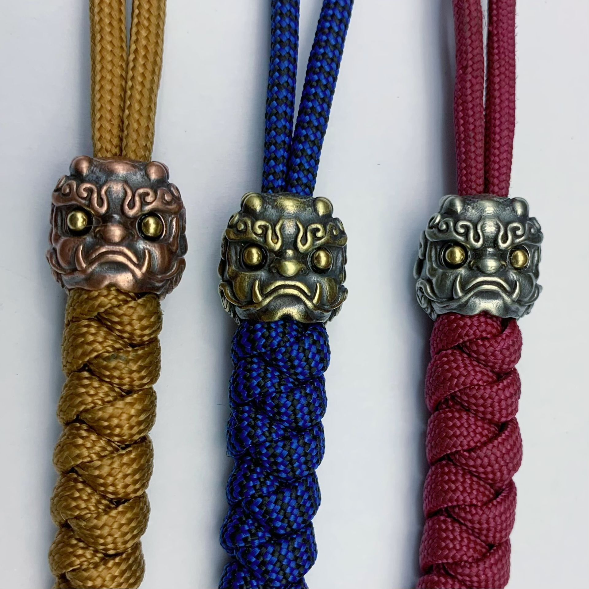 Brass military fan supplies pendant brave knife pendant pure copper bracelet with beads saber small pendant mobile phone pendant copper loose beads