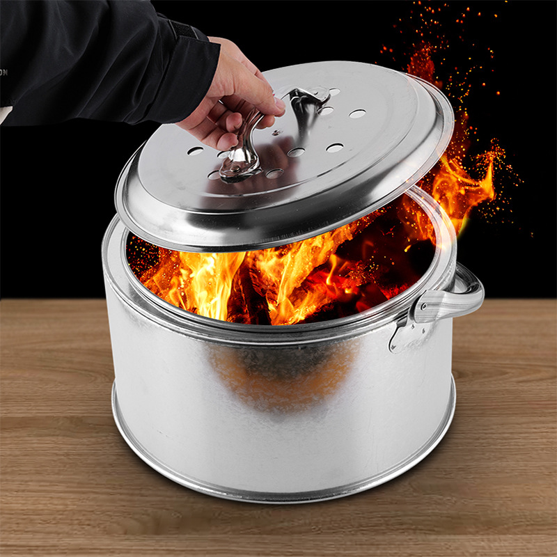 Угольная обогревательная печь для дома и улицы, новая утолщенная бездымная портативная печь для угля, маленькая бытовая угольная печь