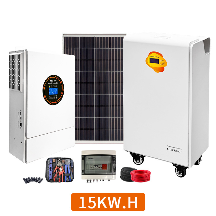 Cross-Border Supply of 5-60 Degree Full Set of Photovoltaic Off-Grid Household Power Supply Energy Storage Batteries for Household Energy Storage Solar Power Generation