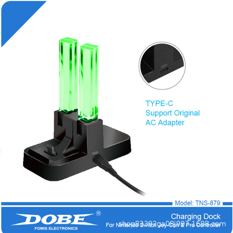 Switch Small Controller Four Charger + Pro Dock Charger Light Column Charger Tns-879 Game Console Charger