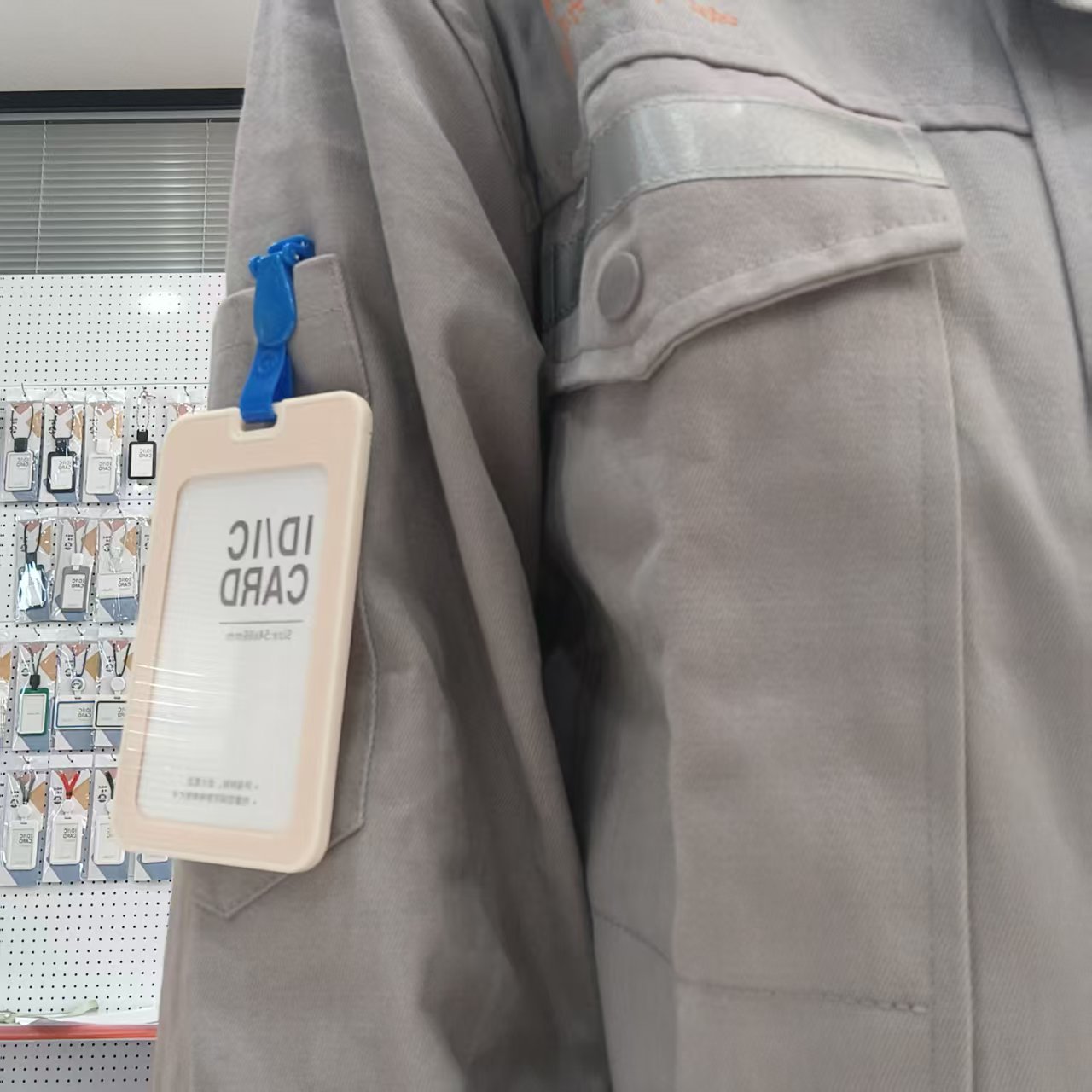 Pvc Clip Blue Transparent Clip Flip Clip Id Card Clip Id Spring Badge Clip Plastic Badge Clip