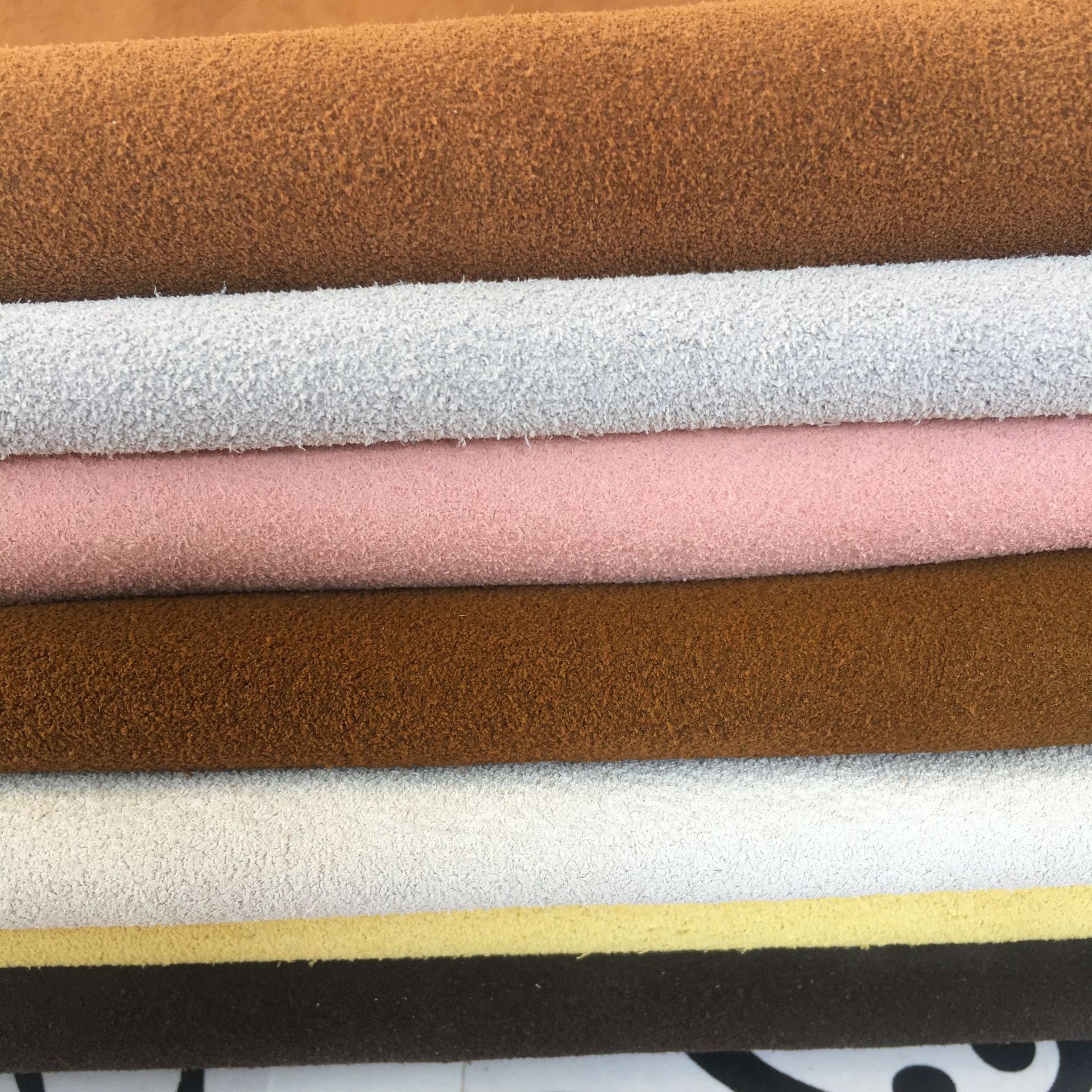 Suede Calfskin Cowhide Cowhide Cowhide Suede Shoes Boots Bag Leather Fabric Lining Material Spot