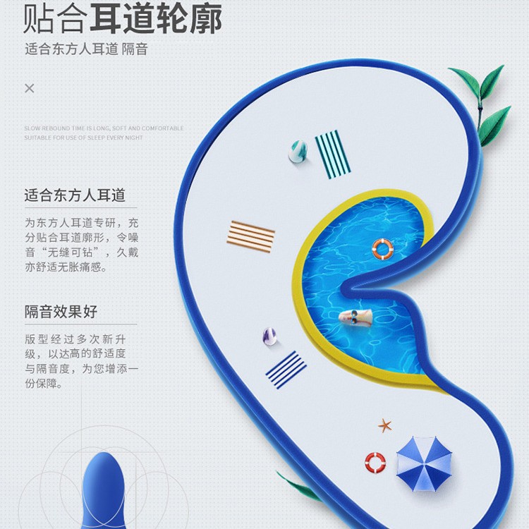 Wholesale Supply Zero-Hook Anti-Noise Guard Anti-Noise Sleep Earplugs Soundproof Earplugs Noise Reduction Mute Learning Sleep