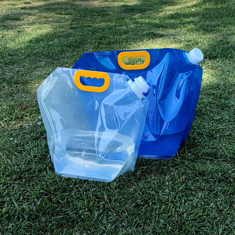 Outdoor large capacity water storage bag mountaineering travel camping plastic soft water storage bag bucket portable folding water bag