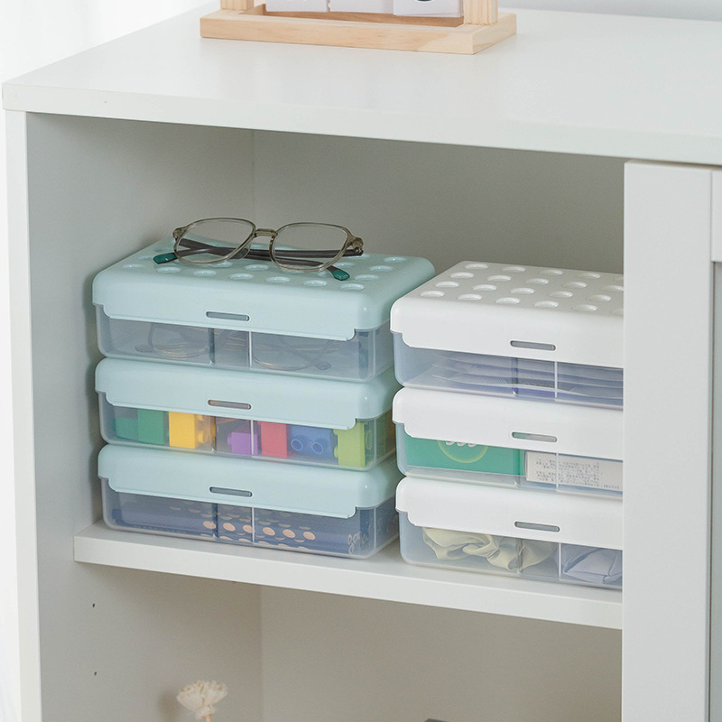 Large-Capacity Plastic Student Stationery Color Pencil Box Art Sketch Brush Storage Box Multi-Functional Stationery Box Batch