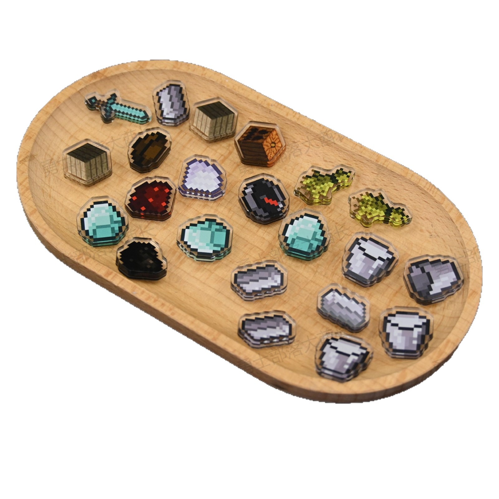 Minecraft Equipment Peripheral Mini Gift Magnet Box Movable Decorative Model Weapon Backpack Illustration