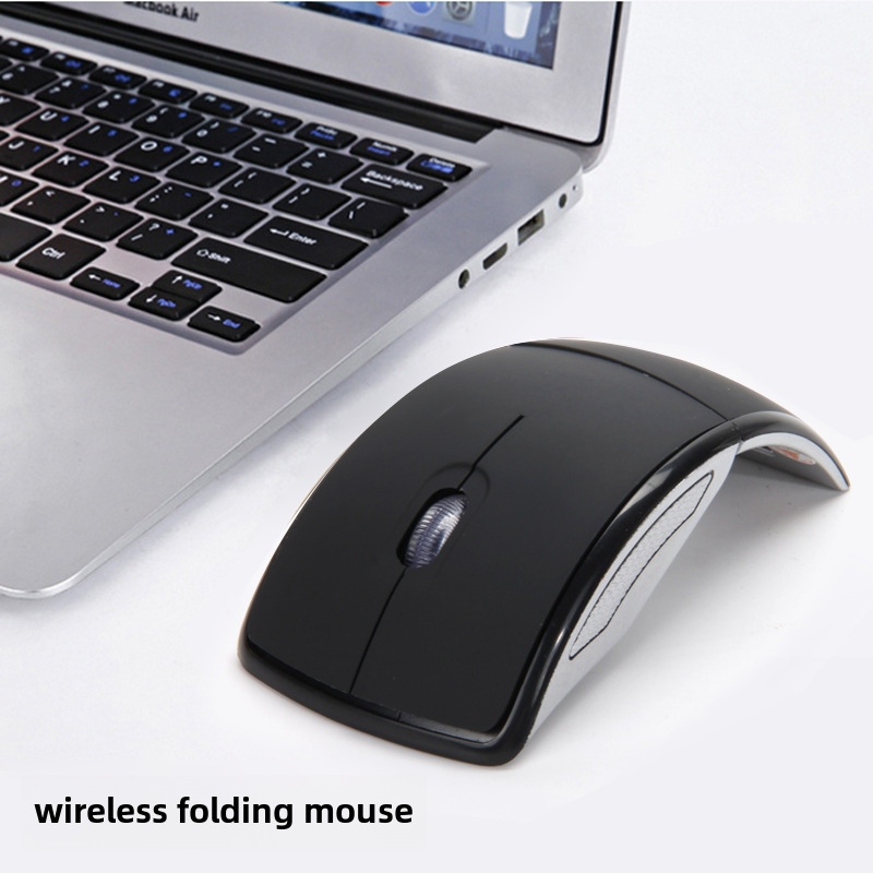 Cross-Border Amazon Shopee Manufacturer Spot Wireless Foldableing Bluetooth 2.4g Mouse, Fashionable and Thin Computer Accessories
