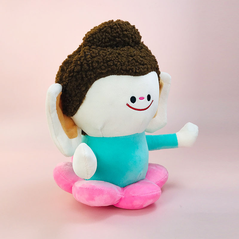 Wen Chuang Souvenir Buddha Little Companion Plush Doll Hits the Palm of Yungang Grottoes Lotus Little Foshan West Datong Doll Ceremony