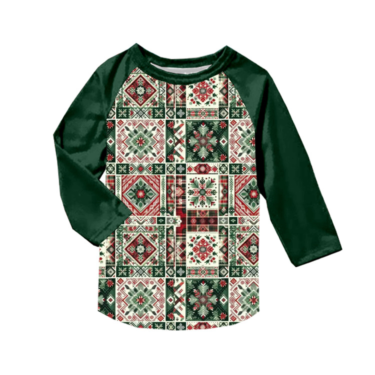 Boutique Foreign Trade Children's Clothing Printed Children's Cute Creative Custom Autumn Long Sleeves