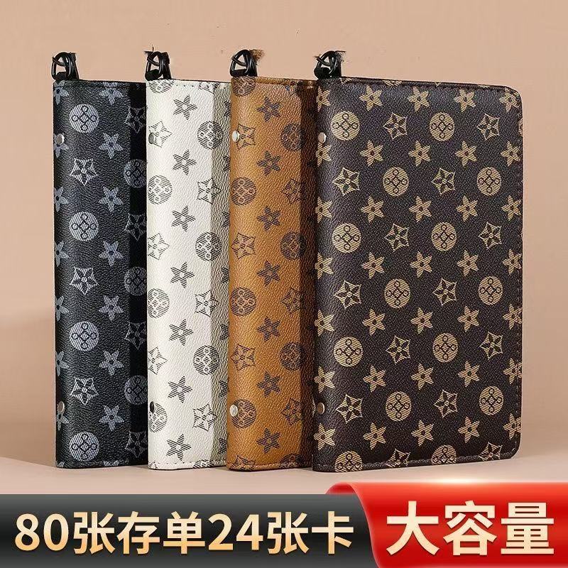 Password Lock Zipper Passbook Holder Bank Passbook Savings Book Storage Book
