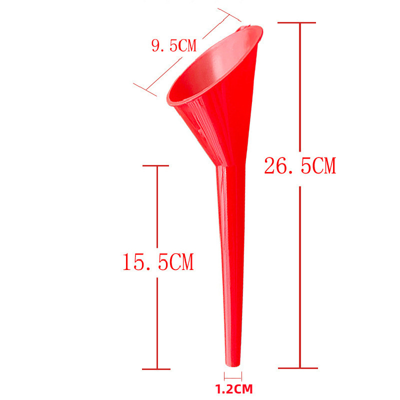 Manufacturer Small Long Mouth Plastic Funnel Oil Funnel Car Wash Motorcycle Plastic Refueling Funnel Extended Small Funnel