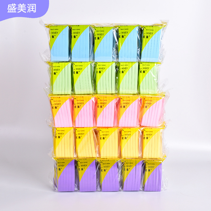 Spot Wholesale Pva Sponge Compressed Face Wash Travel Portable Soaked in Water to Enlarge Compressed Strip Makeup Remover Cotton 12 Pack