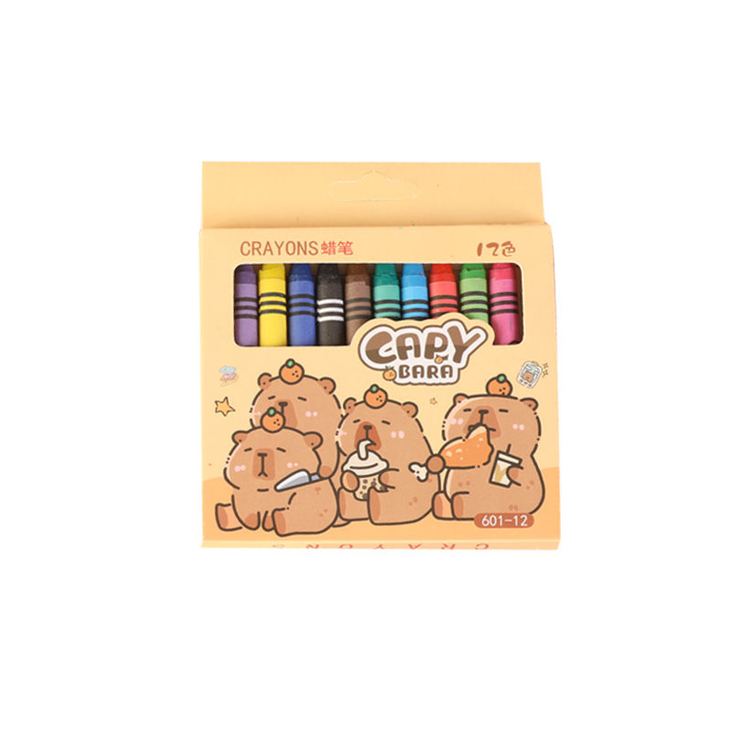 Kapibala Kidsren's Painting Crayons 8 Colors/12 Colors Set Safe, Non-Toxic and Easy to Color Baby Graffiti Painting Pen