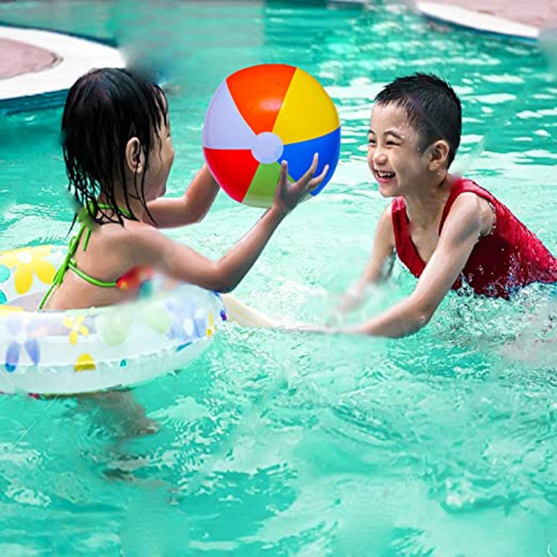 Inflatable beach ball color PVC blow six piece ball Hawaiian seaside water ball pool party toy ball