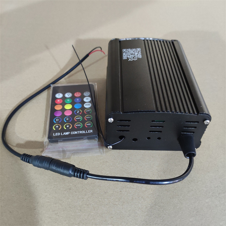 DC12V 18W car top star light RGBW breathing flashing fiber optic machine wireless remote control and mobile phone APP