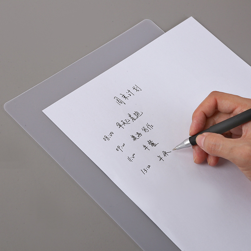 Writing Exam Pad Multi-Size White Thickeneded Pad Frosted Glossy Pp Material Cutting Pad in Stock