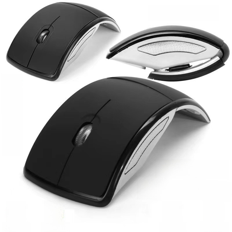 Cross-Border Amazon Shopee Manufacturer Spot Wireless Foldableing Bluetooth 2.4g Mouse, Fashionable and Thin Computer Accessories