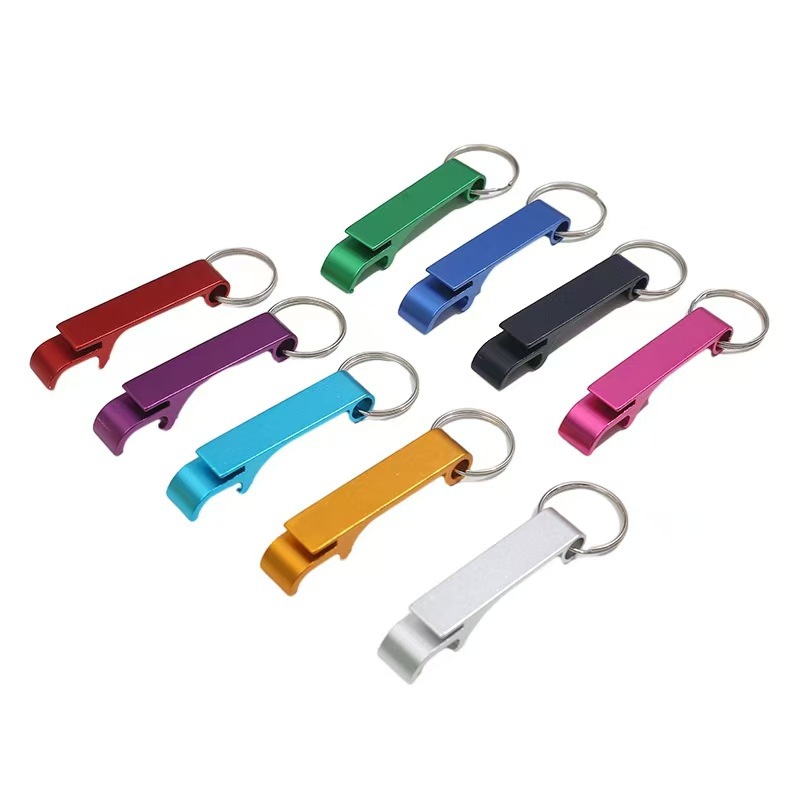 Mini Durable Beverage Beer Opener Aluminum Alloy Bottle Opener Keychain Annual Meeting Holiday Gift Can Opener