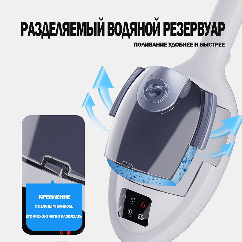 Foreign Trade Cross-Border Steam Mop Steam Mop High Temperature Cleaning Machine Mite Remover Led New Steam Brush Mopping Machine