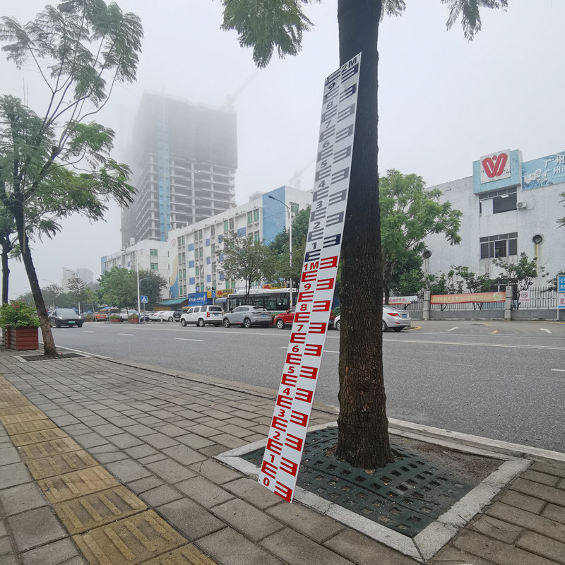 Manufacturer Customized Water Level Ruler Aluminum Alloy Water Ruler Cylindrical Enamel Stainless Steel Water Conservancy Hydrology Ruler Reservoir Measurement