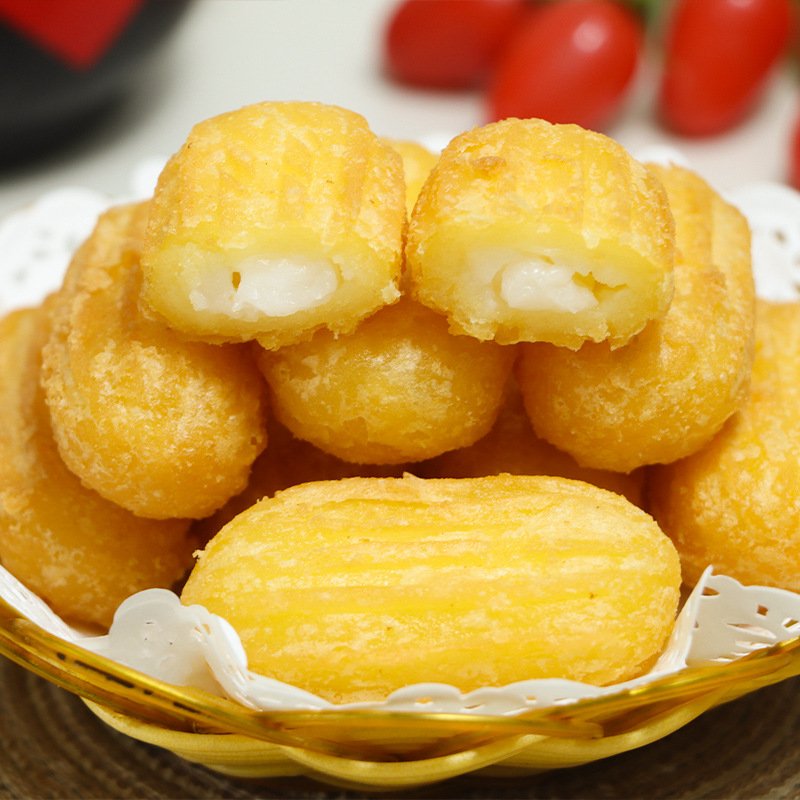 Zhengda Sandwich Coconut Milk 1kg Dessert Milk Tea Shop Frozen Fried Snack Semi-Finished Ingredients