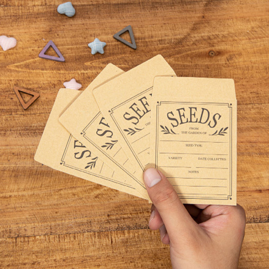 Brown Packing Paper Envelope Seed Bag 10*8 Various Sizes Student Envelope Seeds Vegetable Flower Cowhide Seed Bag