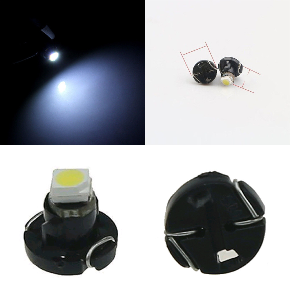Car LED light instrument light T3 1210 1SMD Motorcycle LED bulb T4.2 T4.7 12v White Light