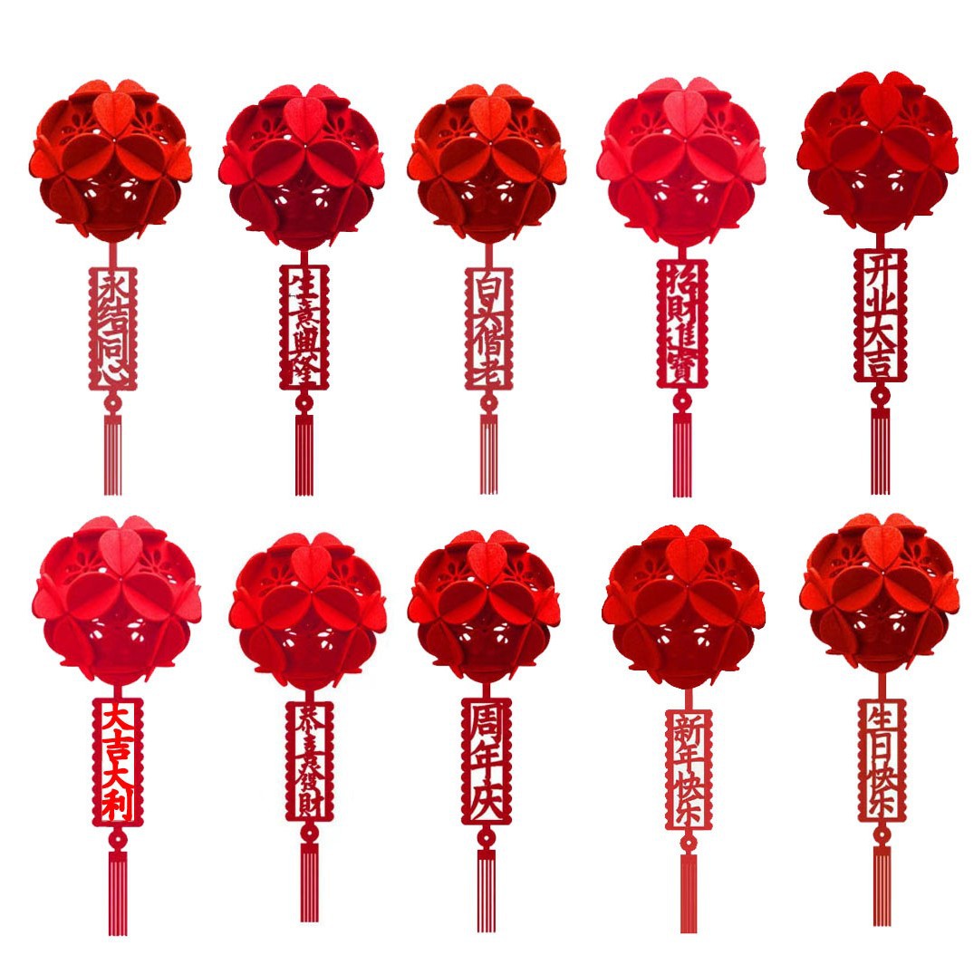 Декор для магазинов и школ, новогодние подвески из фетра