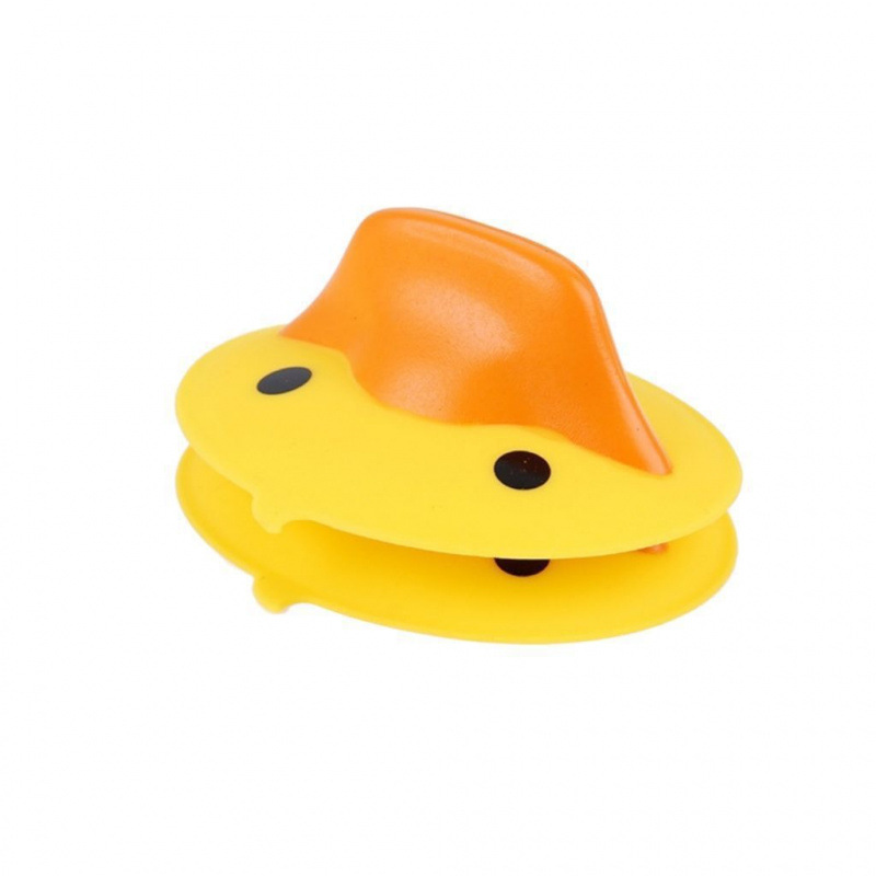 Factory Direct Sales Tiktok Silicone Little Yellow Duck Beak-Shaped Household Kitchen Heat-Resistant Clip for Oven and Microwave, Bowl Clip, Anti-Scalding