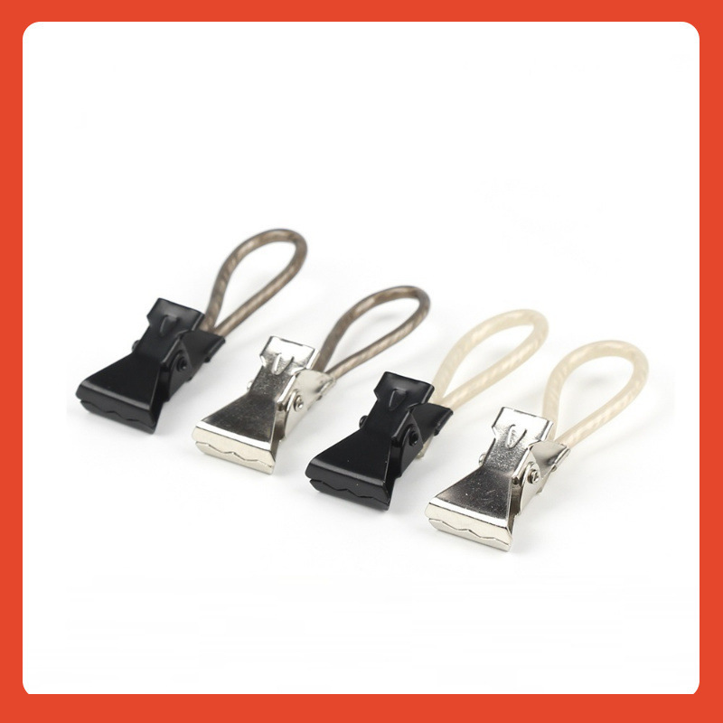 Amazon Aliexpress Hot Selling Outdoor Metal Towel Clip Bath Towel Clip Beach Towel Clip Plastic Color Rope Wholesale