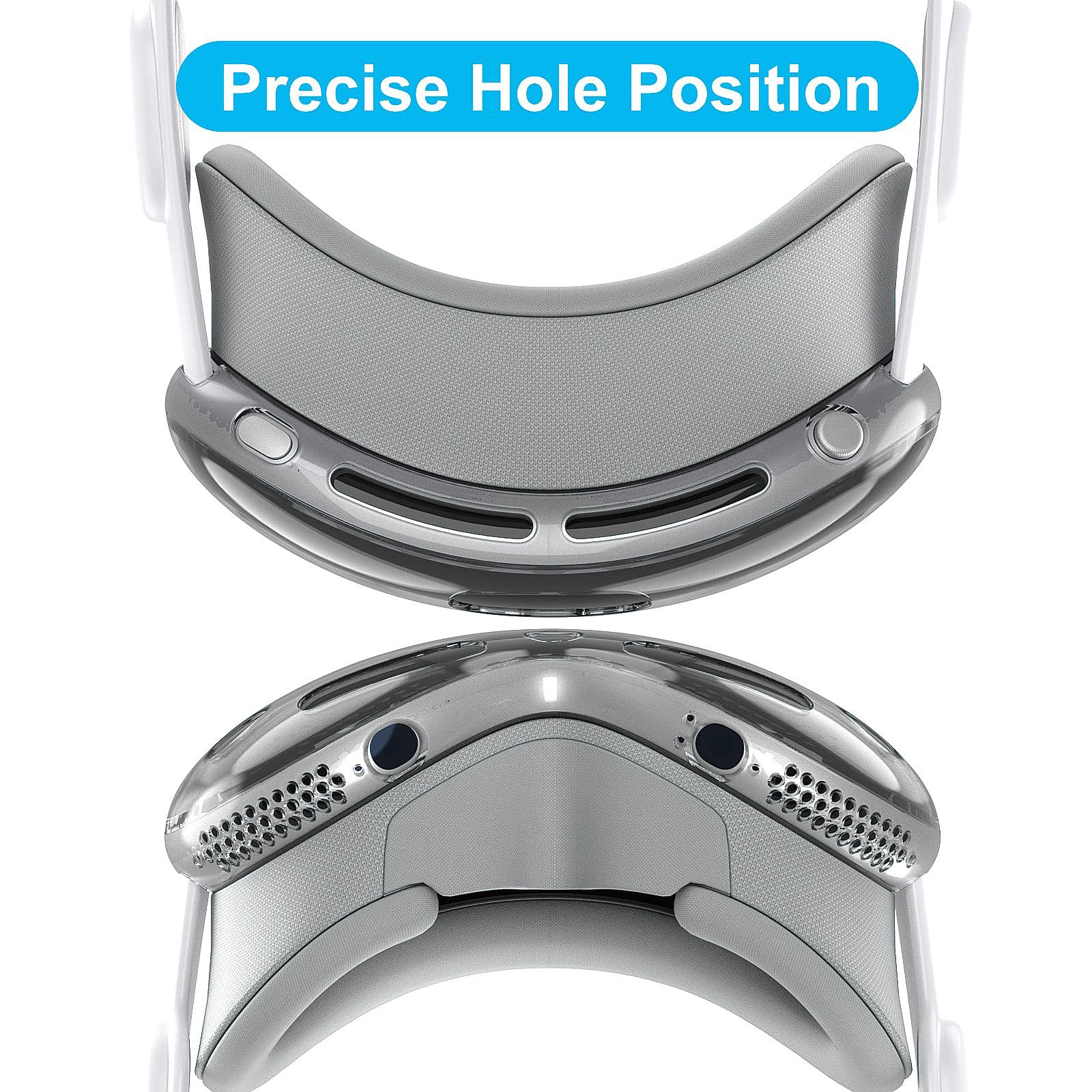 For Apple Vision Pro protective cover Apple VR device head display protective cover transparent anti-drop protective case